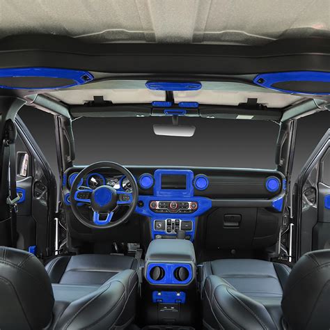 17pcs Interior Decoration Cover Trim Accessories For Jeep Wrangler JL ...