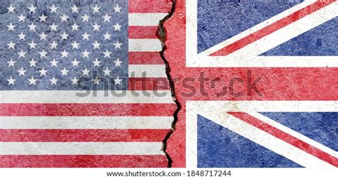 American Vs British National Flags On Stock Photo 1848717244 | Shutterstock