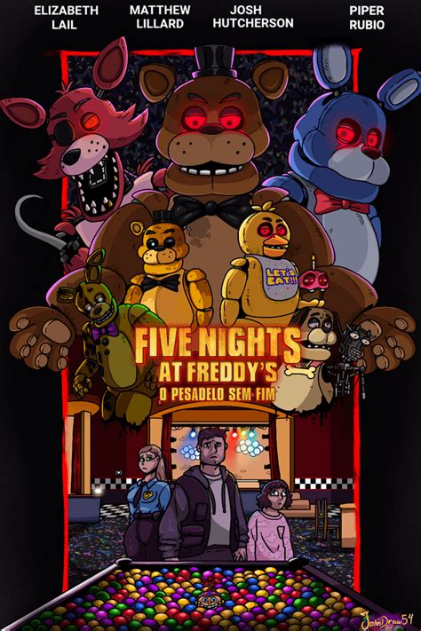 A drew a poster for the FNaF movie based on the Willy's Wonderland poster, art by me : r ...