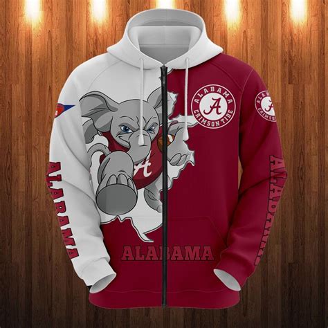 Alabama Crimson Tide Hoodies Mascot long sleeve gift for fan -Jack ...