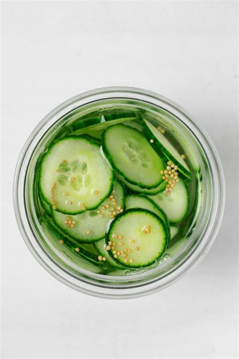 Quick Pickled Cucumber Slices