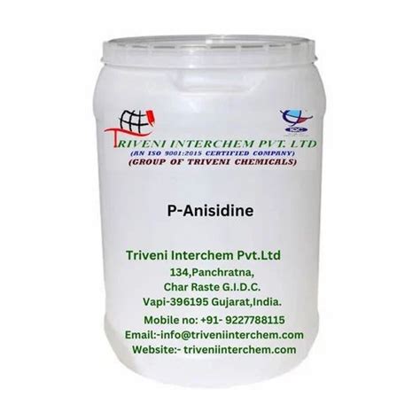 solid P-Anisidine, Drum at best price in Valsad | ID: 2217931633