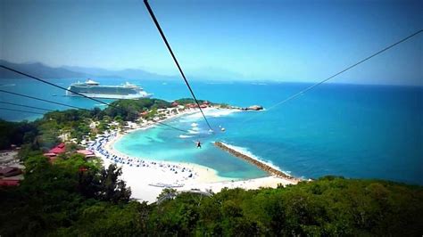 Dragons Breath Zip Line Labadee (Worlds longest zipline over water) - YouTube