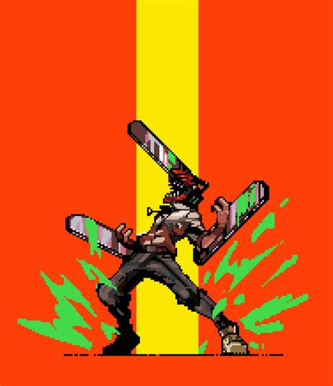 [Fanart] [Pixel Art] Chainsaw Man- Denji : r/ChainsawMan