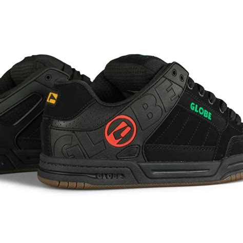 Globe Tilt Skate Shoes - Black/Rasta - Supereight