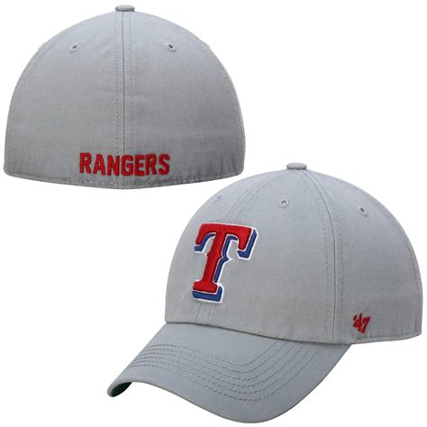 Men's Texas Rangers '47 Brand Gray Storm Franchise Fitted Hat