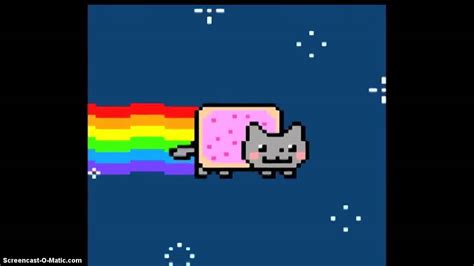 Cat Flying Trough Space Farting Rainbows - YouTube