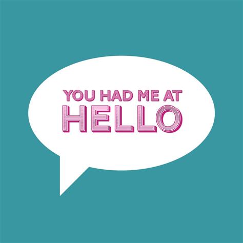 You had me at hello card. £2.25, via Etsy. | Hello cards, Valentines ...