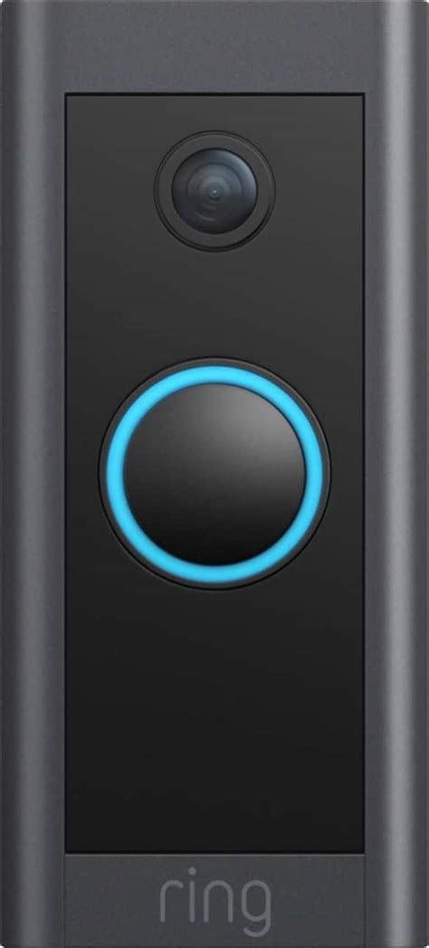 Ring Wi-Fi Video Doorbell Wired Black B08CKHPP52 - Best Buy