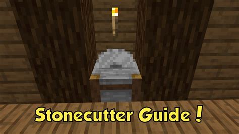 How to Craft and Use the Stonecutter in Minecraft! - YouTube