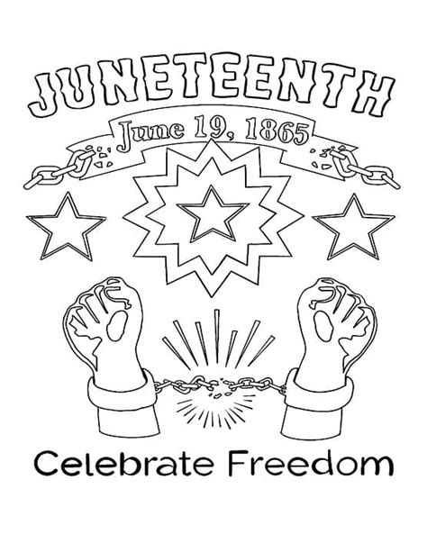 Free Printable Juneteenth Coloring Pages