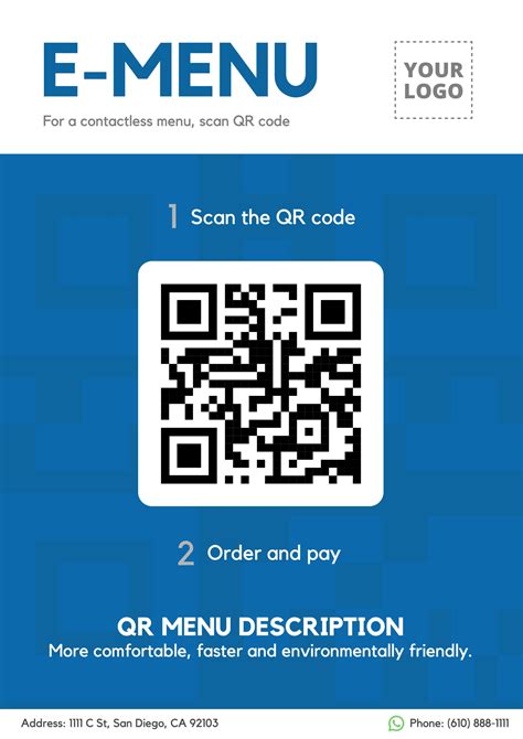 Scan the QR code, order, and pay, editable template | Coding, Qr code, Graphic design cv