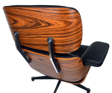 Charles Eames Lounge Chair LIGHT ROSEWOOD Black Leather - Charles Eames