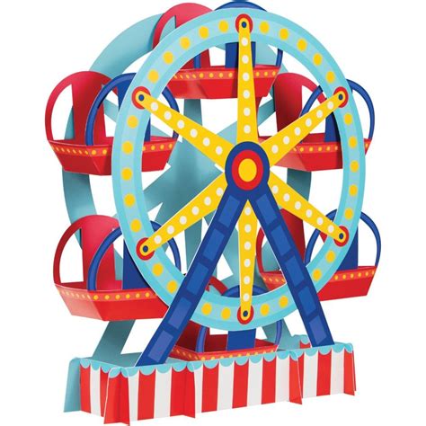 3d Ferris Wheel Centerpiece Carnival Party Decor Circus - Etsy | Carnival centerpieces, Carnival ...