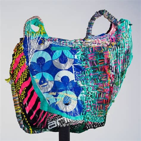 Artist Embroiders on the Ubiquitous Plastic Bag to Transform It into an Abstract Work of Art ...