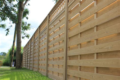 Horizontal Hit And Miss Fence Panels | Fence panels, Garden fence panels, Diy backyard fence