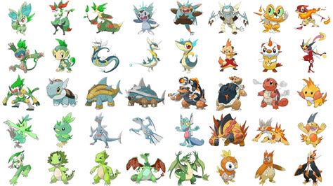 All Gen Starter Evolutions Type Swap Fanart Pokemon Type Swap #57 | All Starter Pokemon ...
