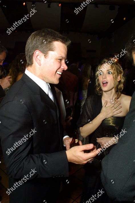 Matt Damon Winona Ryder Editorial Stock Photo - Stock Image | Shutterstock