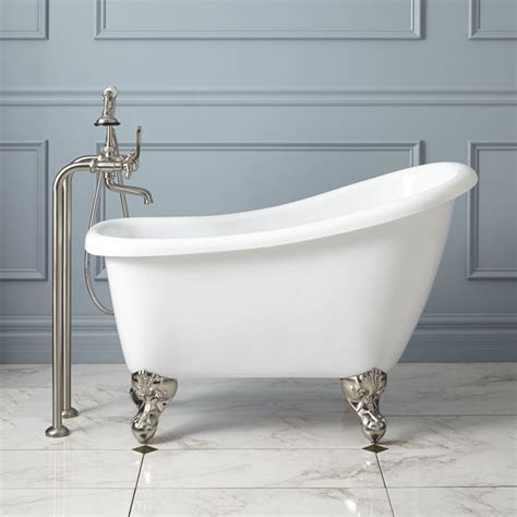 44" Carter Mini Acrylic Clawfoot Tub - Contemporary - Bathtubs