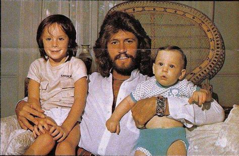 Barry loves his kids....you can see it on his face. | Barry gibb children, Barry gibb, Bee gees