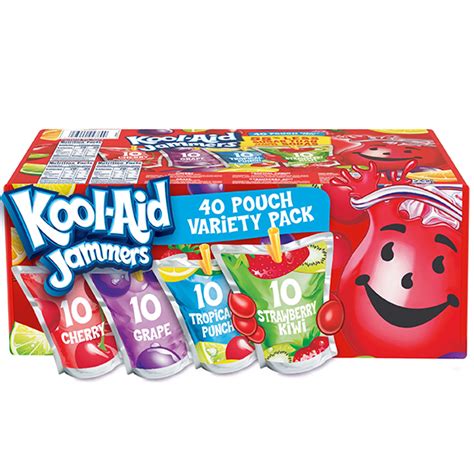 Kool Aid Pouches Variety Pack 6oz 40 Pack - Alex Beverages NYC LLC