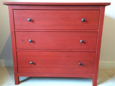 Chest of 3 Drawers IKEA - HEMNES, red | in Dalston, London | Gumtree