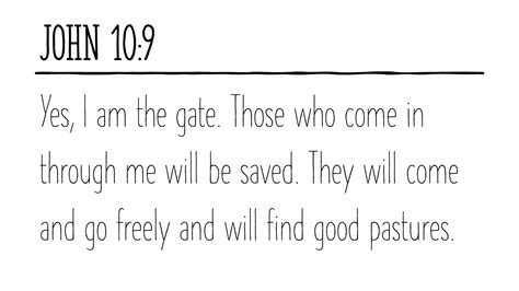 Pastor Chris' Blog: I AM the Gate