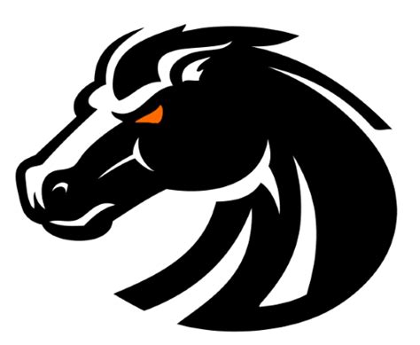 Black and White Broncos Logo - LogoDix