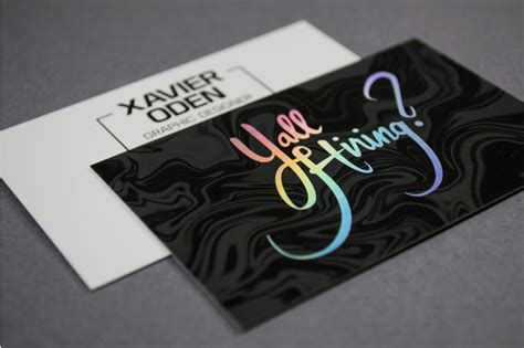 Custom Holographic Foil Business Cards | Unique Finishes