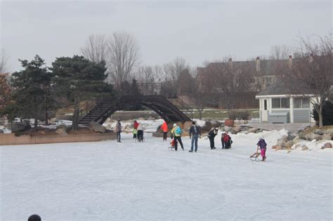 Ice Skating at Centennial Lakes Park - Thrifty Minnesota