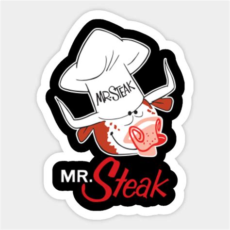 MR. STEAK T-SHIRT - Defunct Restaurant Chain Logo - Black Version ...