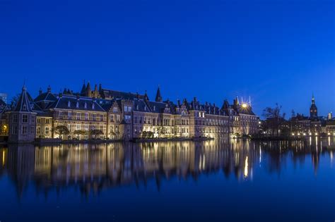 Download free photo of The hague,center,courtyard,evening,reverberation ...