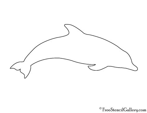 Dolphin Silhouette Stencil | Free Stencil Gallery