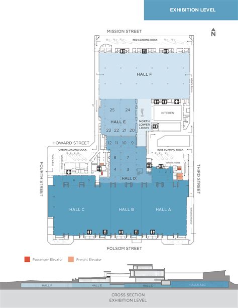 Moscone North/South Exhibit Level Floor Plan | Moscone Center