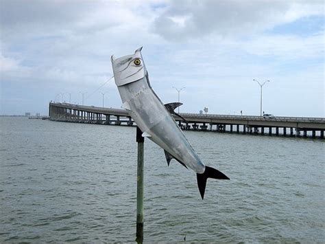 Tarpon Sculpture and Causeway | That's the Queen Isabella Ca… | Flickr