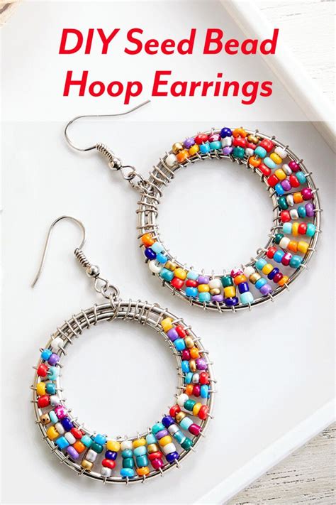 Jewelry making tutorials from Michaels Hoop Earrings Diy, Seed Bead Earrings, Seed Beads ...