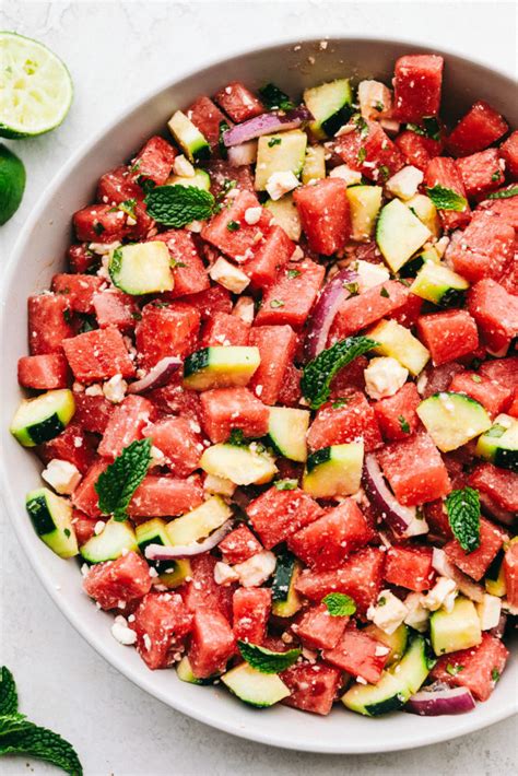 Mouthwatering Watermelon Salad with Feta | The Recipe Critic