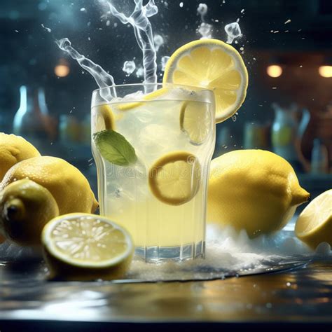 A Glass of Delicious Lemonade, Symphony of Flavors. the Zesty Tang of Freshly Squeezed Lemons ...