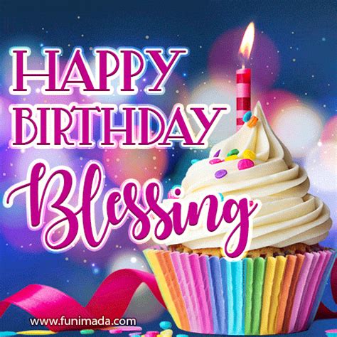 Happy Birthday Blessing - Lovely Animated GIF | Funimada.com