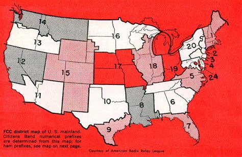 1961 CB Call Map | Radio communication, Radio, Ham radio