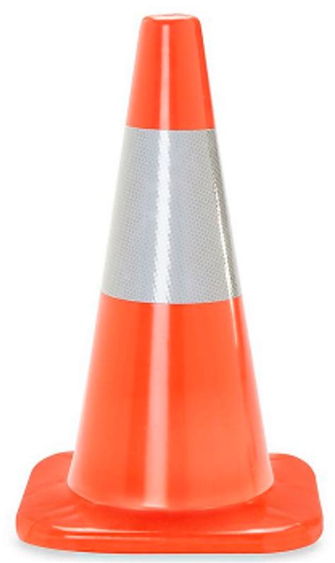 18 Inch Reflective Traffic Cone | Orange PVC Safety Cone