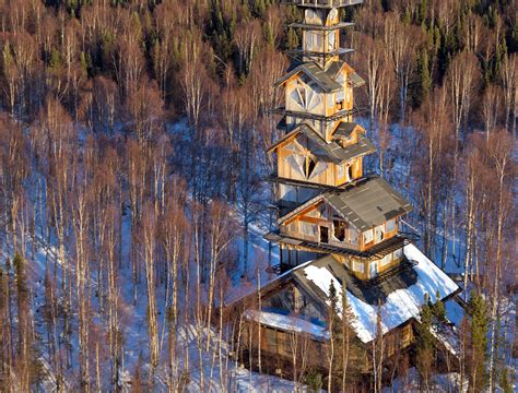 Alaska’s Dr. Seuss House is a whimsical tower made of stacked cabins Dr Seuss House in Alaska ...