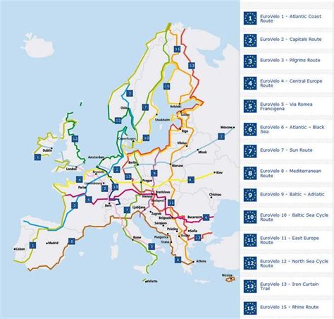 a map with many different roads in europe and the names of major cities ...