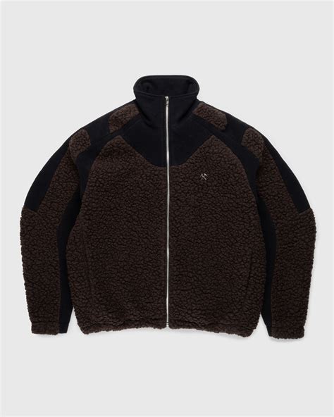 GmbH – Ercan Fleece Jacket Black/Brown | Highsnobiety Shop