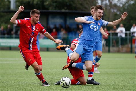 Photographer captures the action as Lichfield City FC and Chasetown FC meet in friendly ...