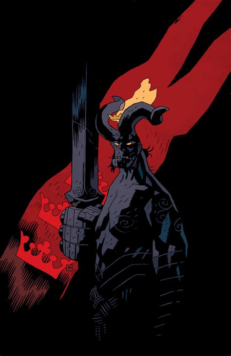 hellboyfansinhell: HELLBOY (through the mirror)Art by Mike Mignola ...