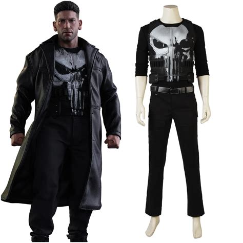 Marvel Comics Punisher Frank Castle Halloween Cosplay Costume Marvel Comic Super Hero Costume ...