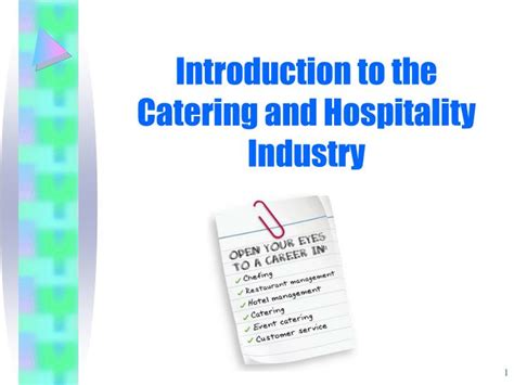 PPT - Introduction to the Catering and Hospitality Industry PowerPoint Presentation - ID:6725776