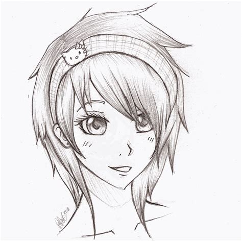 anime girl sketch by mr-Awesomenessist on DeviantArt