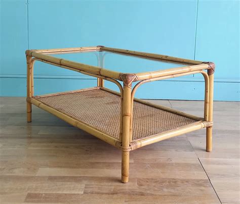 Vintage Bamboo Coffee Table | Bamboo coffee table, Bamboo furniture makeover, Living room coffee ...